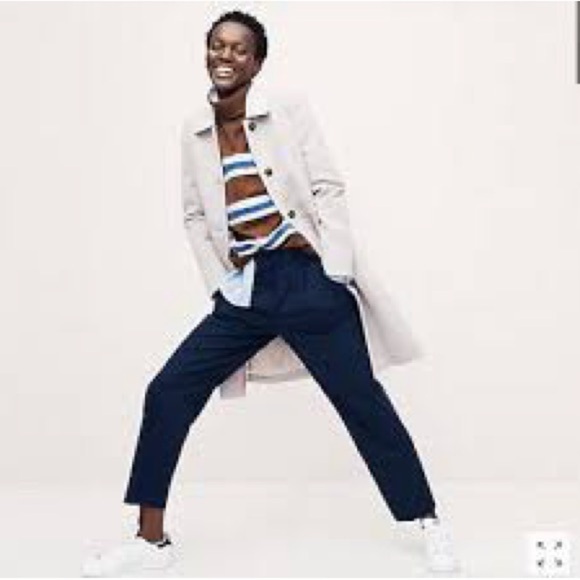 NWT J. Crew Crochet-Trimmed Pleated Trouser Item AQ778 Sz 14 Black - Picture 1 of 15